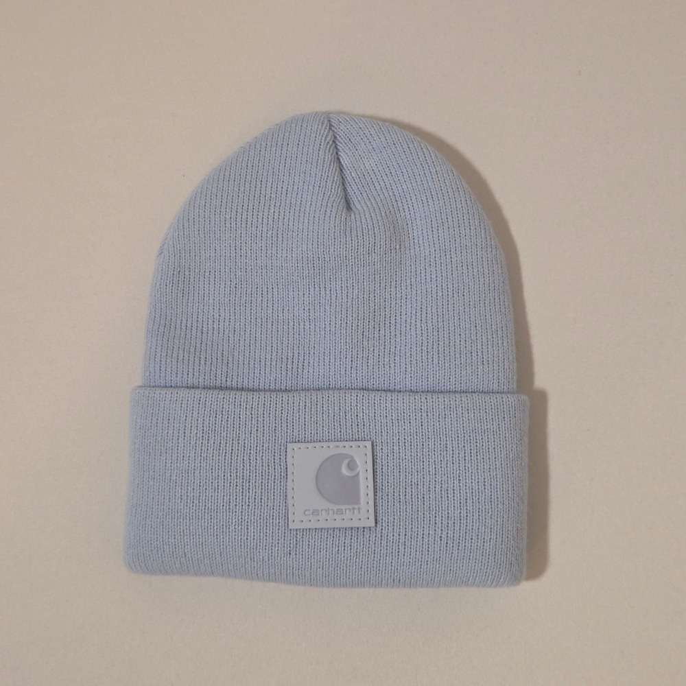 Carhartt Kids Tonal Patch Knit Beanie Light Blue Infant Toddler Hat AH8995 USA